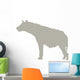 Tan Furry Hyena Wall Decal