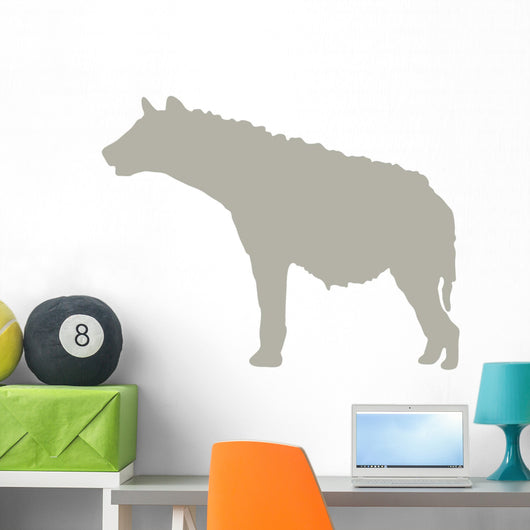 Tan Furry Hyena Wall Decal