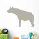 Tan Furry Hyena Wall Decal