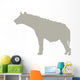 Tan Furry Hyena Wall Decal
