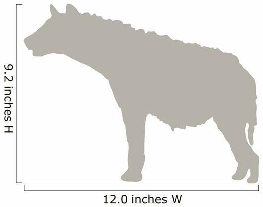 Tan Furry Hyena Wall Decal