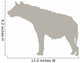 Tan Furry Hyena Wall Decal