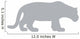 Grey Jaguar Wall Decal