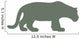 Jungle Green Prowling Jaguar Wall Decal