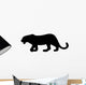 Black Growling Leopard Wall Decal