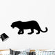 Black Growling Leopard Wall Decal