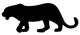 Black Growling Leopard Wall Decal