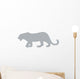 Grey Leopard Wall Decal