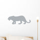 Grey Leopard Wall Decal