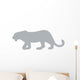 Grey Leopard Wall Decal