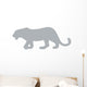 Grey Leopard Wall Decal
