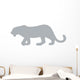 Grey Leopard Wall Decal