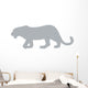 Grey Leopard Wall Decal