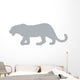 Grey Leopard Wall Decal