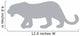 Grey Leopard Wall Decal