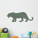 Green Leopard Wall Decal