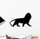 Black Regal Male Lion Wall Decal