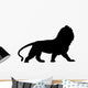 Black Regal Male Lion Wall Decal