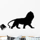Black Regal Male Lion Wall Decal