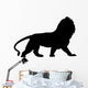 Black Regal Male Lion Wall Decal