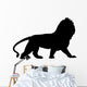 Black Regal Male Lion Wall Decal