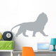 Regal Grey Male Lion Wall Decal
