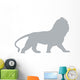 Regal Grey Male Lion Wall Decal