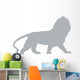 Regal Grey Male Lion Wall Decal