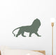 Green Regal Male Lion Wall Decal