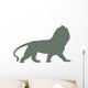 Green Regal Male Lion Wall Decal