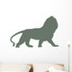 Green Regal Male Lion Wall Decal