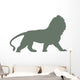 Green Regal Male Lion Wall Decal
