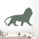 Green Regal Male Lion Wall Decal