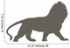 Brown Regal Male Lion Wall Decal