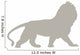 Regal Tan Male Lion Wall Decal