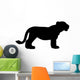 Black Lion Cub Wall Decal