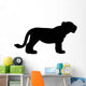 Black Lion Cub Wall Decal