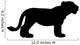 Black Lion Cub Wall Decal