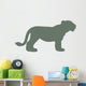 Green Lion Cub Wall Decal