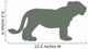 Green Lion Cub Wall Decal