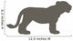 Brown Lion Cub Wall Decal