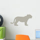 Animal Silhouette Lioness Tan Wall Decal