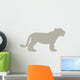 Animal Silhouette Lioness Tan Wall Decal
