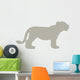 Animal Silhouette Lioness Tan Wall Decal