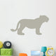 Animal Silhouette Lioness Tan Wall Decal