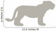 Animal Silhouette Lioness Tan Wall Decal