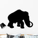 Black Woolly Mammoth Wall Decal