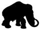Black Woolly Mammoth Wall Decal