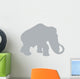 Grey Woolly Mammoth Wall Decal