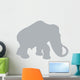 Grey Woolly Mammoth Wall Decal